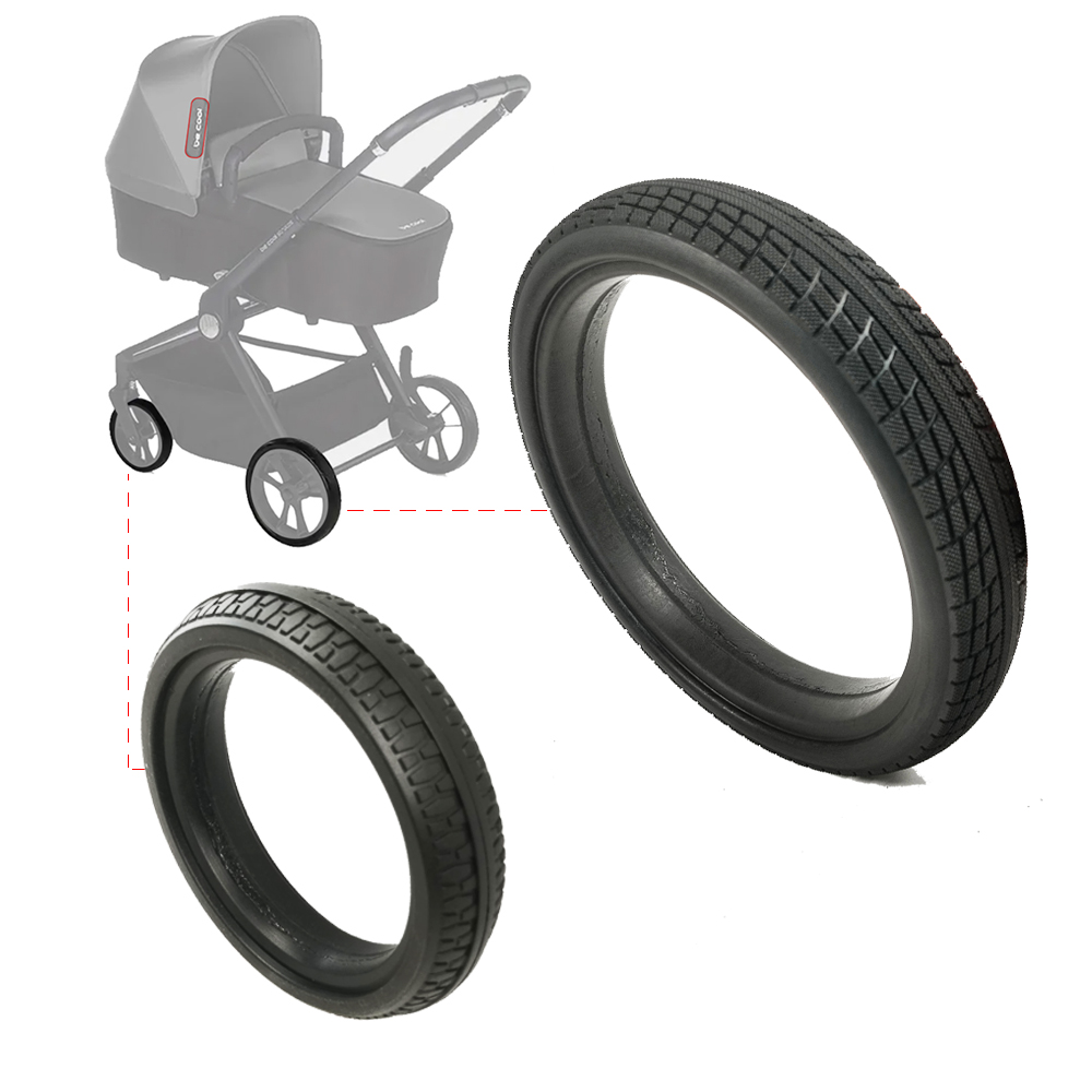 Pneu de roda para be cool slide tráfego carrinho dianteiro ou traseiro pu sem câmara de ar personalizado capa de pneu carrinho de bebê acessórios de substituição