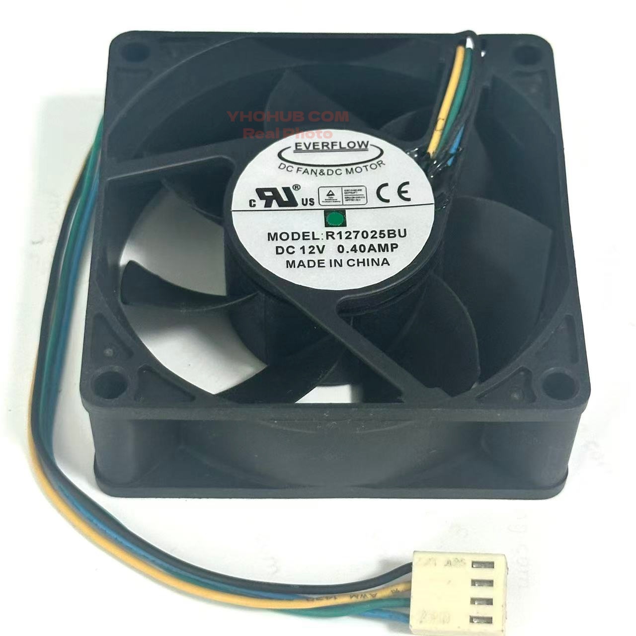 EverCool R 127025 BU DC 12 V 0,40 A 70 x 70 x 25 mm 4-Draht-Server-Lüfter