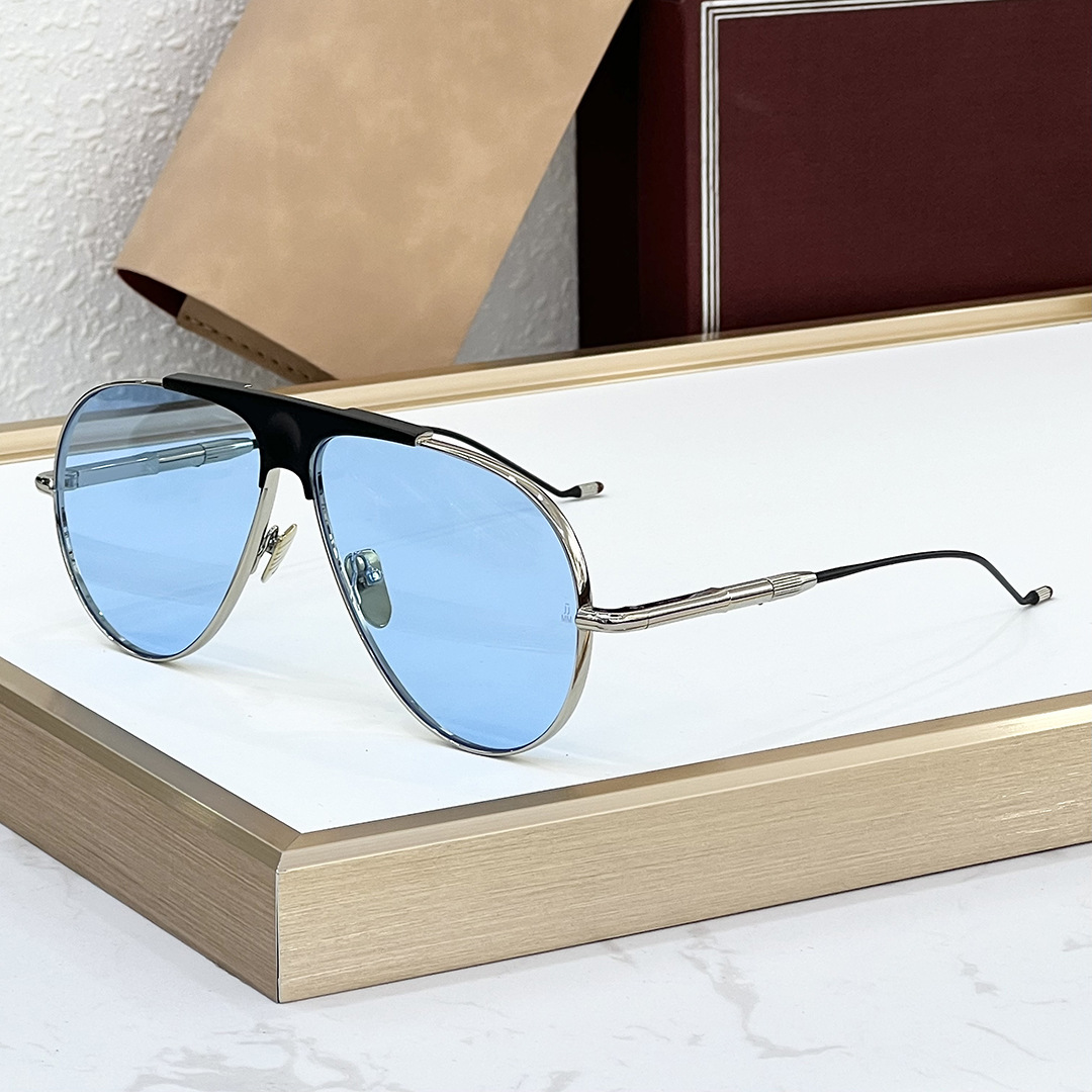 DAIDO Luxuriöse ovale Sonnenbrille, Unisex, Legierung, handgefertigt, UV400, polarisiert, verstellbare Bügel, verspiegelte Brillen