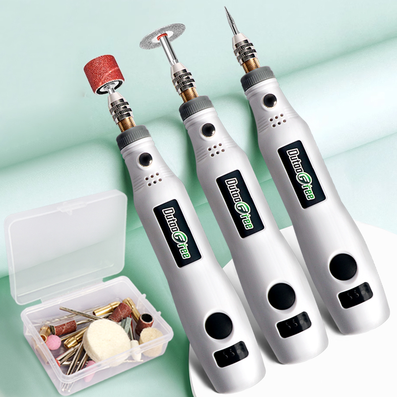 Stylo de gravure sans fil USB, Kit d'outils rotatifs pour le travail du bois, pour bijoux, métal, verre, Mini perceuse sans fil, vitesse Variable