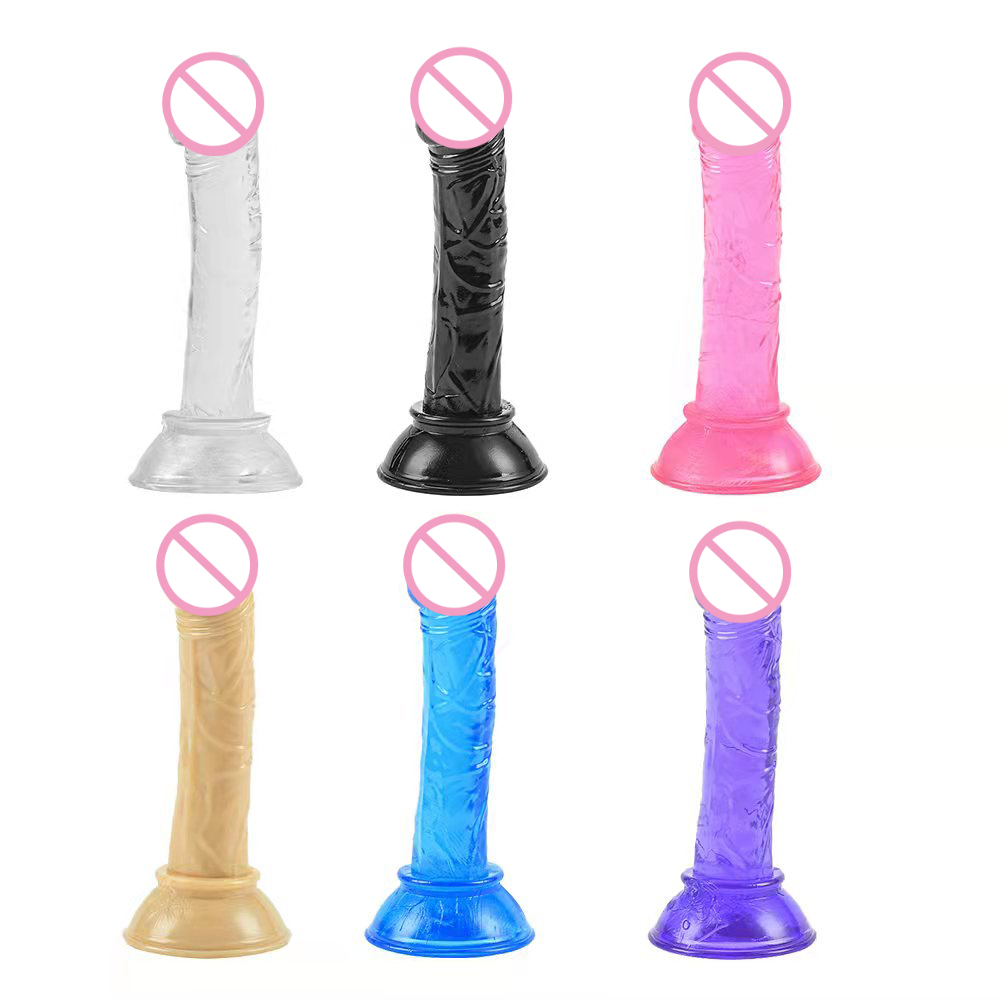 Dildo Vibrator silikon realistis Peni mainan seks Penis cangkir hisap kuat Dildo Penis besar Masturbator wanita yang dapat digunakan kembali
