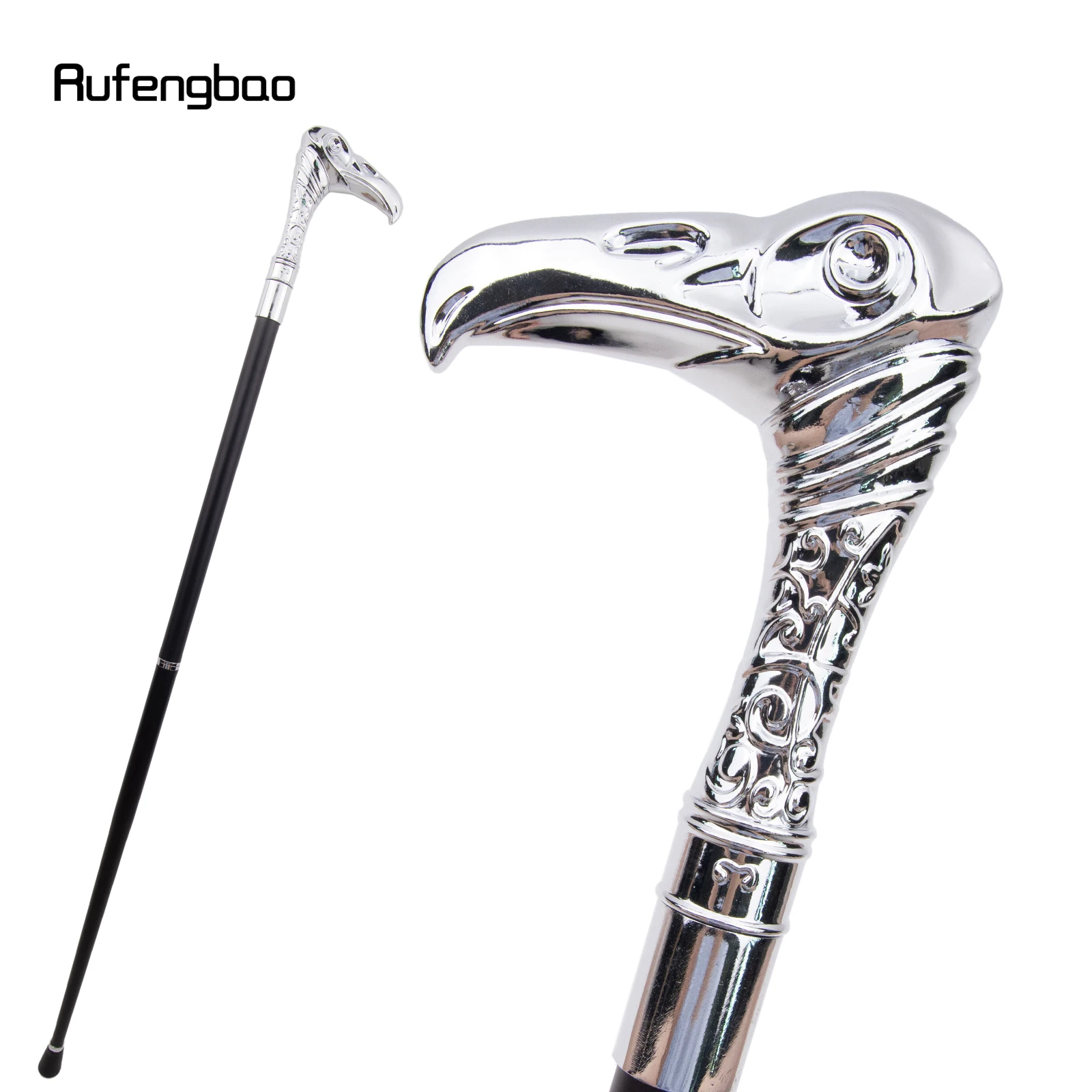White Eagle Head Decorative Stick - 36" Vintage-Inspired Cane for Cosplay, Steampunk, and Costume Parties