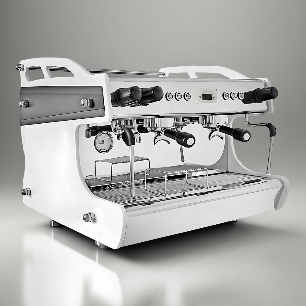 ST ในสต็อก 2 กลุ่มปั๊มโรตารี่ Commercial Professional กึ่งอัตโนมัติ Coffe Cafe Cafetera กาแฟ Espresso Machine