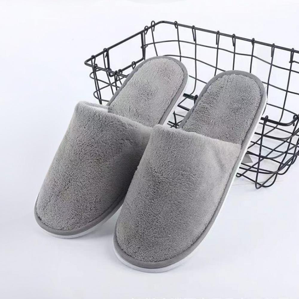 2 pares de zapatillas desechables de repuesto para Hotel para hombres y mujeres, zapatillas de algodón de viaje, zapatillas antideslizantes para uso en interiores para invitados, zapatos para el hogar