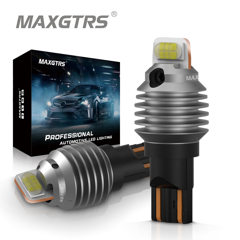 2 ชิ้น 2000LM T15 หลอดไฟ LED W16W LED Canbus ไม่มีข้อผิดพลาด 3570 วินาที 912 921 หลอดไฟรถสํารองย้อนกลับหลอดไฟอัตโนมัติ 6000 พันสีแดงสีเหลือง