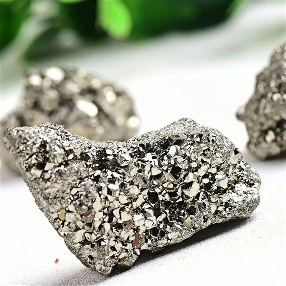 Natural pyrite raw stone stone crystal cluster rock mineral energy home decoration Mineral decoration specimen collec