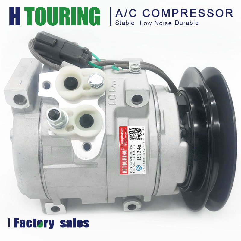 Kompresor AC Mobil 10S15C 24V untuk Truk Isuzu Forward MAX FRR FSR FTR FTS FVR FVZ 6HK1 447220-5071 447190-3580 1-83532-328-0