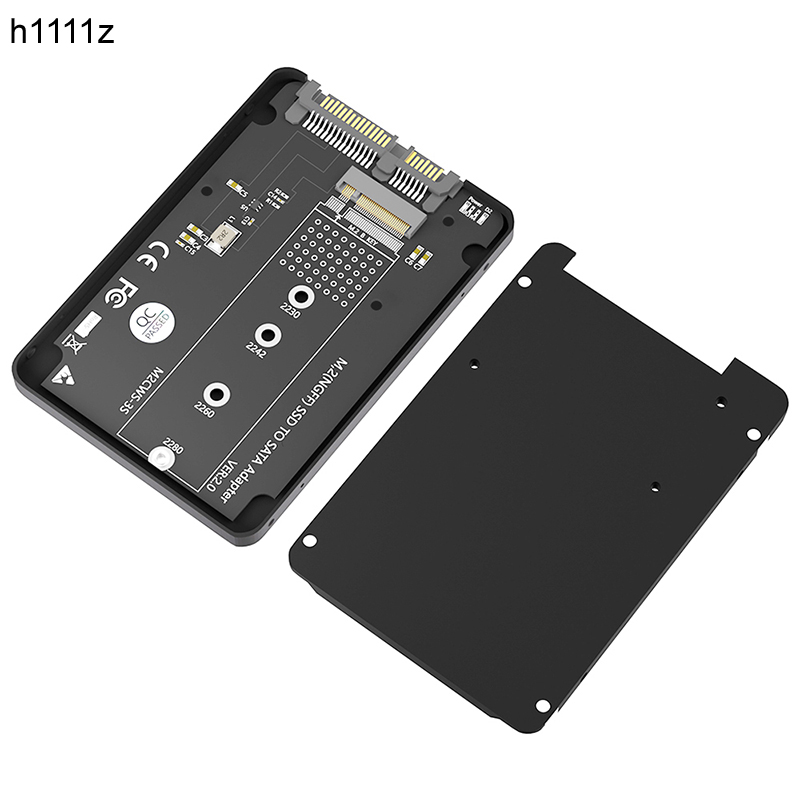 Obudowa SSD M.2 SATA SSD B KEY do SATA3.0 2,5-calowy konwerter adaptera 7 mm Aluminiowa obudowa Czarna skrzynka dla 2230 2242 2260 2280 M2 SSD