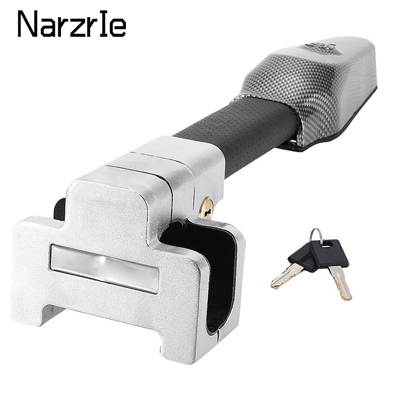 Blocco del volante universale per auto sicurezza antifurto blocco dell'allarme di sicurezza protezione retrattile T-Locks per accessori auto