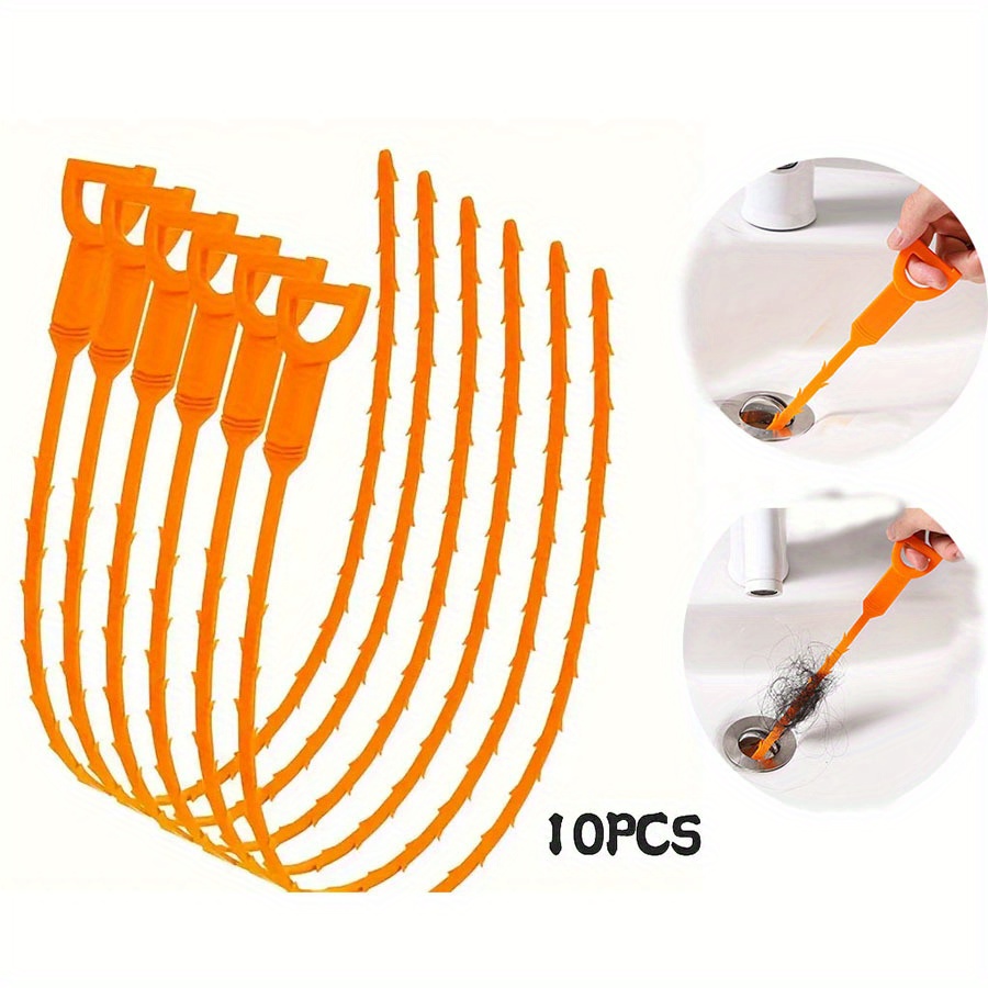 10 ชิ้น Drain Clog Remover เครื่องมือผมงูท่อระบายน้ํา Catcher สําหรับอาบน้ําอ่างล้างจานห้องน้ําอ่างท่อระบายน้ํา