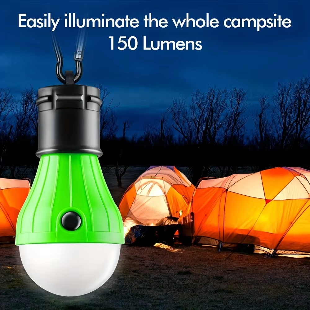 Tragbare LED-Notbeleuchtung mit Clip-Haken für den Außenbereich, geeignet für Camping, Wandern, Angeln, Beleuchtung, Hurrikan-geschützt