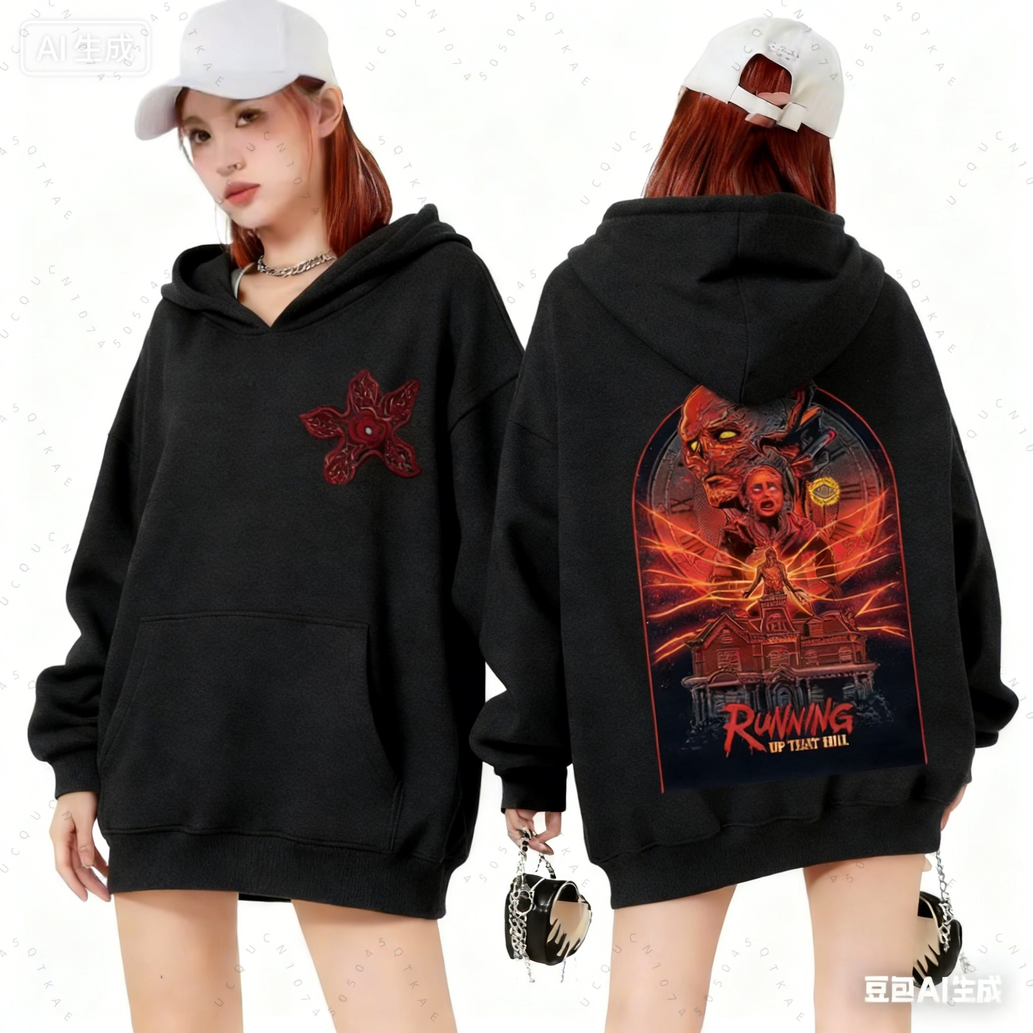 2026 Hawkins Demogorgon Kinder Hoodies Cartoon Mädchen Jungen Kapuzenpullover Kinder Koreanische Mode Tops Mädchen und Jungen Sweatshirt