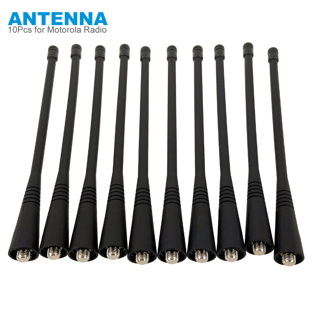 10 Uds antena suave UHF para Motorola GP88S/GP88/GP338/GP328/GP3188/GP68/GP340/CP140/HT750/HT1550 Walkie Talkie Radio bidireccional