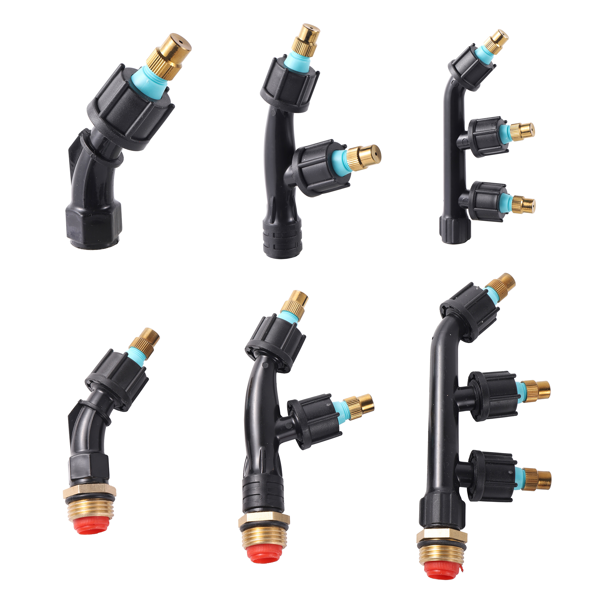 Atomizing Sprayer หัวฉีดเดี่ยว/คู่/สามหัวหัวฉีดพืชสวนดอกไม้ Fogging ชลประทานเครื่องพ่นสารเคมีรดน้ำเครื่องมือ