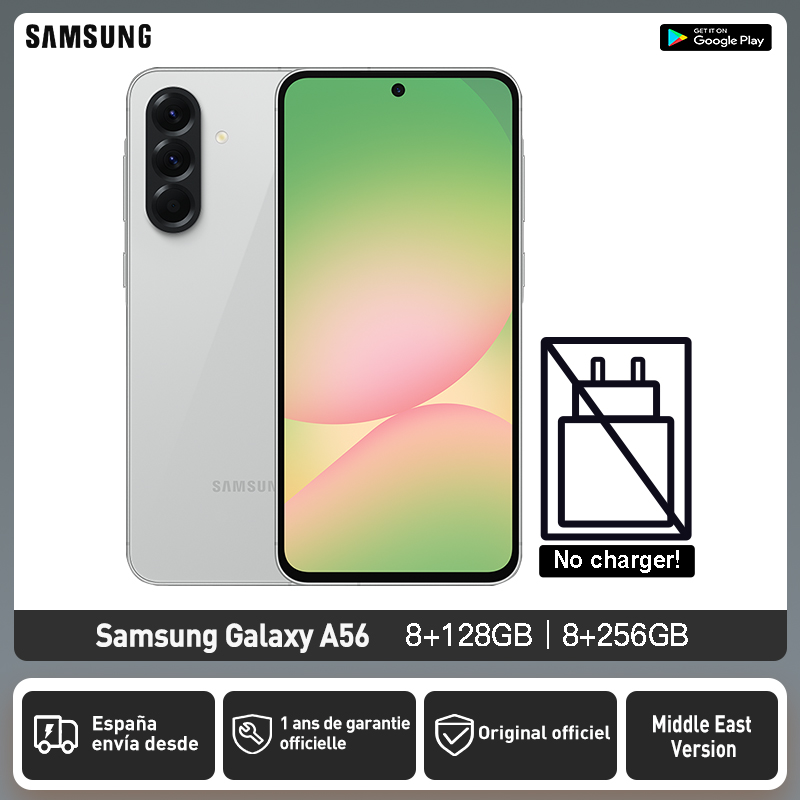 Samsung Galaxy A56 5G Versión Para Oriente Medio Exynos 1580 Pantalla de 6,7" Super AMOLED, 120Hz, 50MP, 5000mAh, NFC, IP67