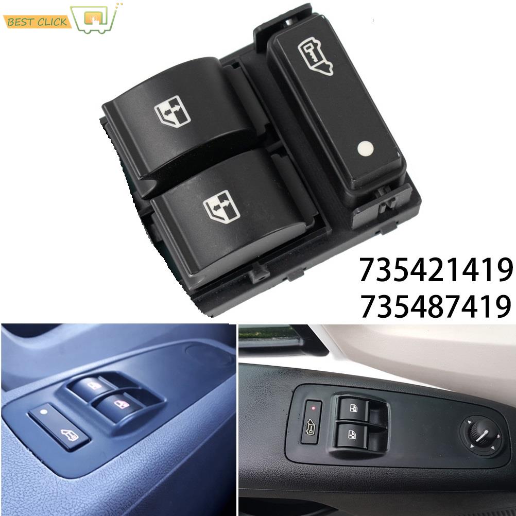 Botón de Triple interruptor para ventana eléctrica de coche, para Fiat Ducato 250, 350, Doblo 263, Peugeot Boxer, Citroën Relay Jumper 735421419, 6490x9
