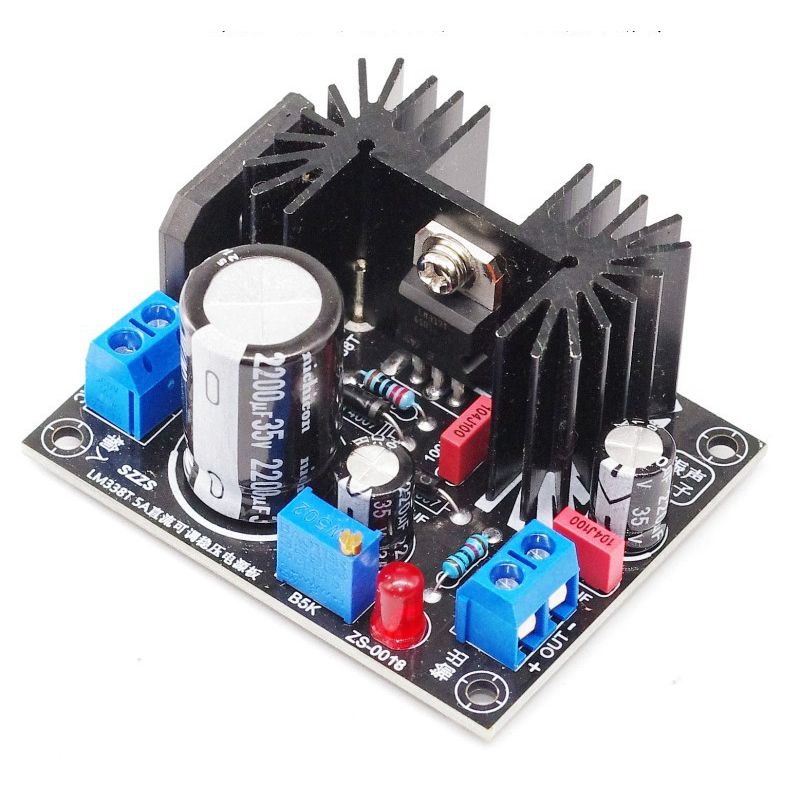 LT1083CP/LM338T/LM317T DC voltaje ajustable estabilizado placa de alimentación filamento fuente de alimentación 1.5A/5A/7A alta corriente