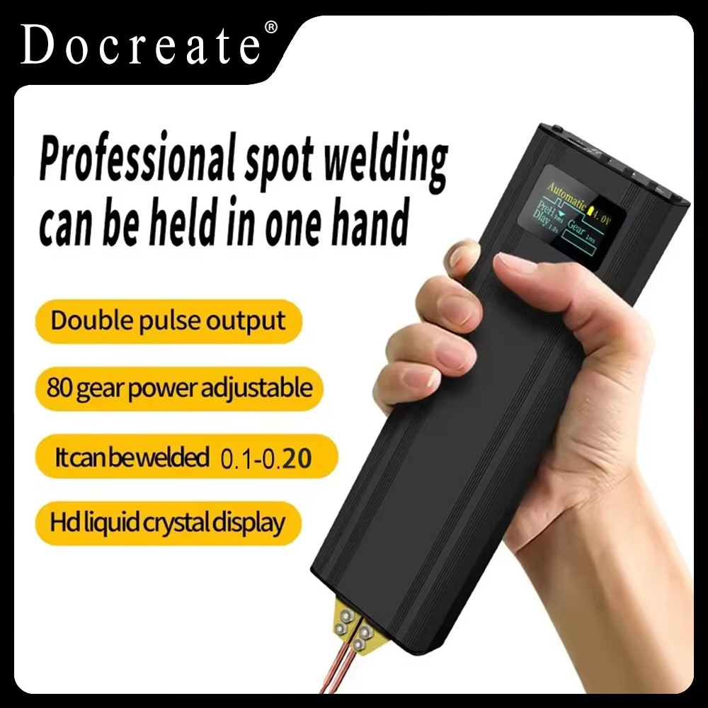 Kolekcja AliExpress 80 Gears Spot Welder Regulowany przenośny ręczny wyświetlacz cyfrowy Mini punktowy spawarka automatyczna