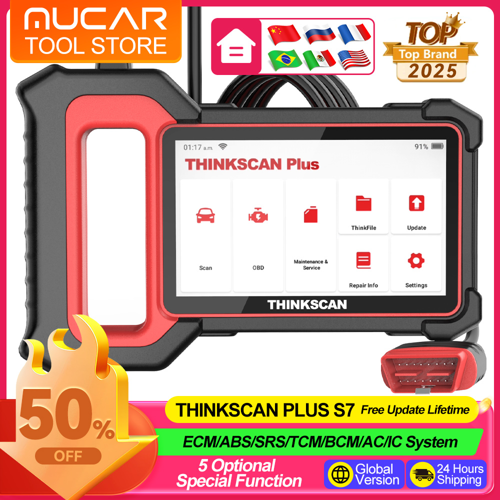 Thinkscan Plus S7/S6/S5/S4 диагностические инструменты диагностика 7 система 5 сброс бесплатно пожизненные автотолы автомобильный сканер Obd2 инструменты для считывания кодов