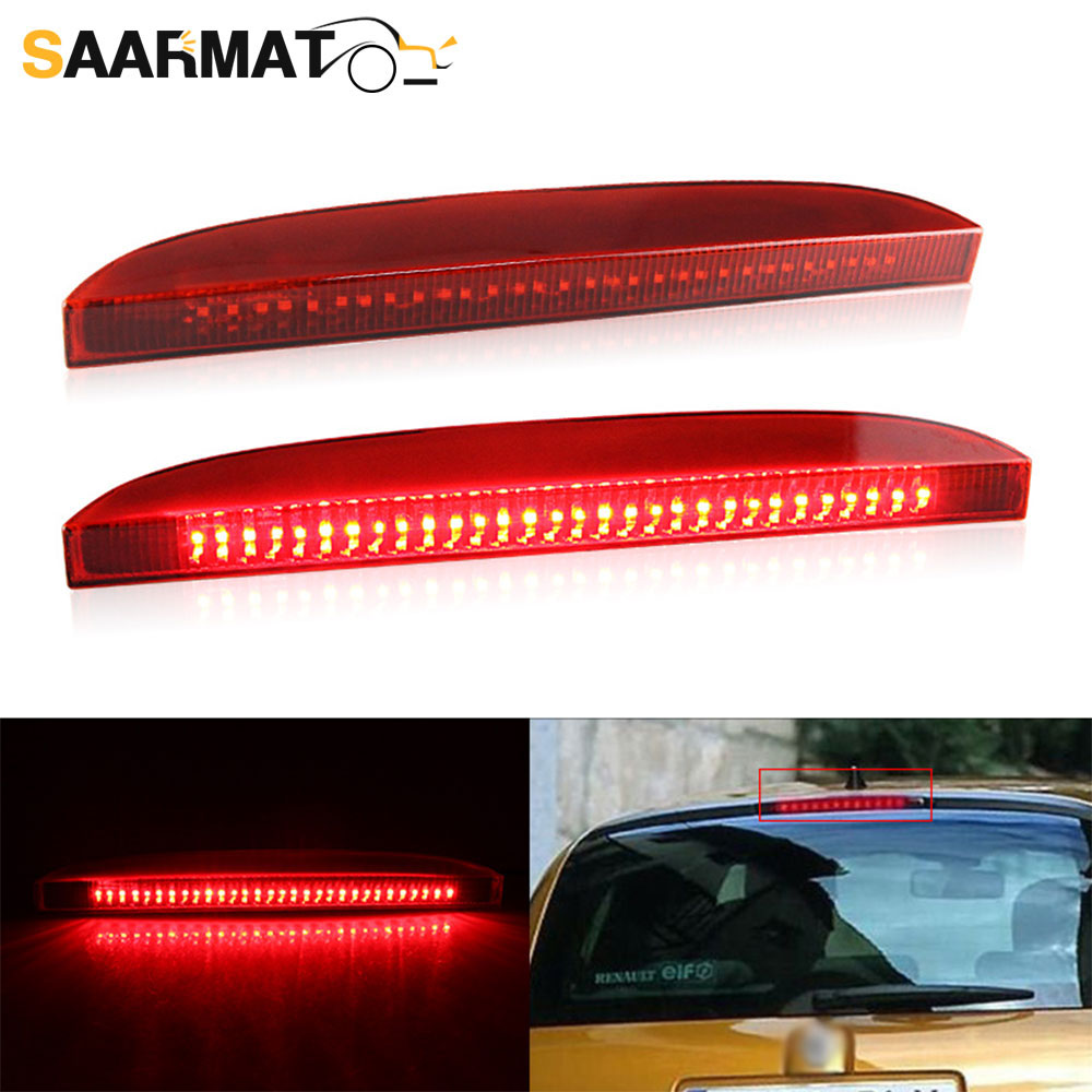 1 ชิ้น LED รถ ด้านหลังหยุดไฟท้ายไฟเบรก 7700410753   สําหรับ Renault Clio II 1998-2005 ระดับสูงอุปกรณ์เสริมแสงที่สาม