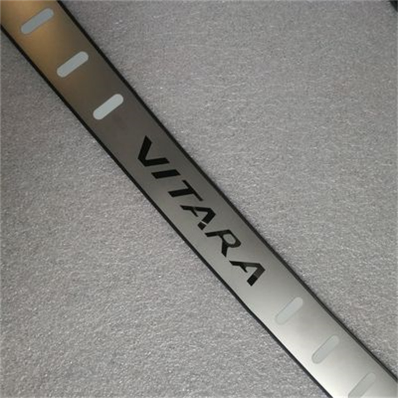 Para Suzuki Vitara 2015 2016 2017 2018 2019 2020 Protector de Parachoques Trasero alféizar maletero cubierta de placa de rodadura embellecedor estilo de coche