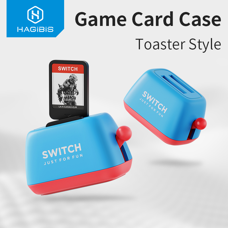 Hagibis Switch Game Card Case für Nintendo Switch Lite/OLED Toaster Aufbewahrungshalter Niedliche tragbare Kreativität Schutzhülle