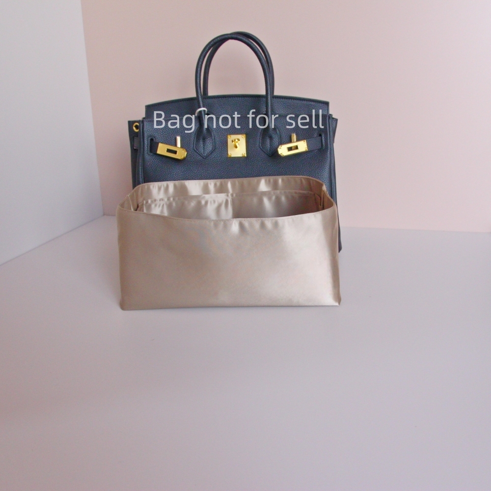 Impermeável Satin Light Innerbag adequado para Birkins, Organizador de Inserção de Alta Densidade, Adequado para H Bir kin, 25 30 35
