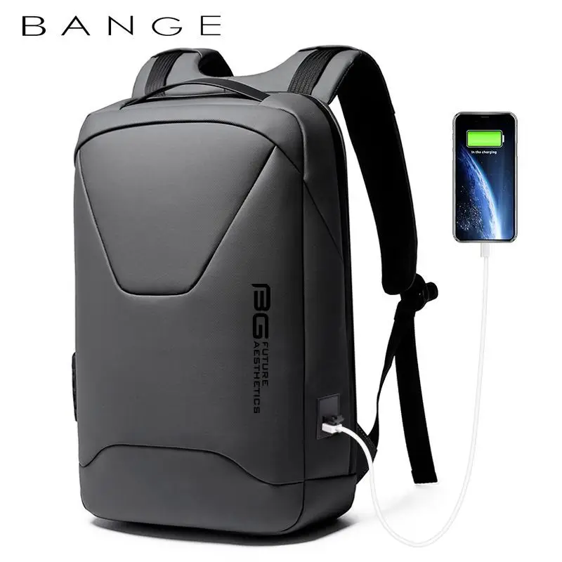 BANGE New Men Anti Theft Waterproof Laptop Backpack 15.6 Inch Daily Work Business Backpack School Back Pack Mochila for Women