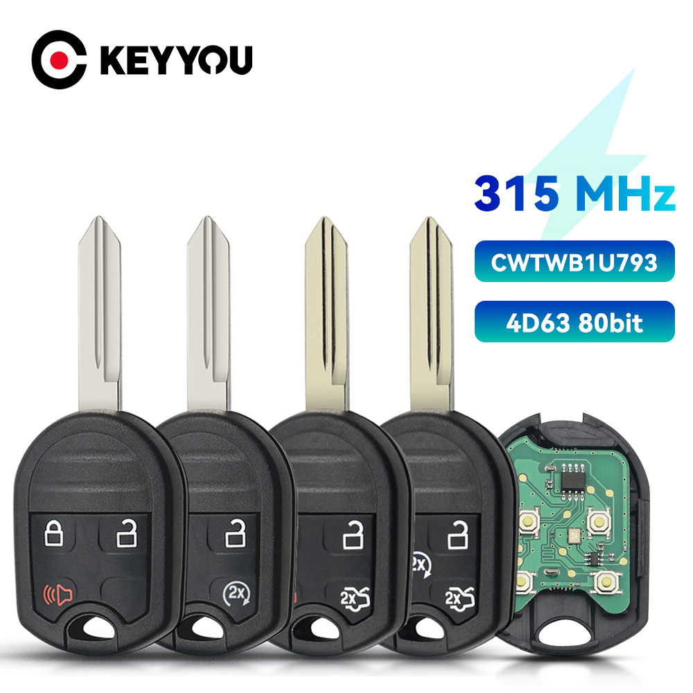 KEYYOU CWTWB1U793 Дистанционный автомобильный ключ 3/4/5 кнопок Fob 315 МГц 4D63 Чип для Ford Flex Explorer Taurus Mustang 2010 2011 2012 2013 UP
