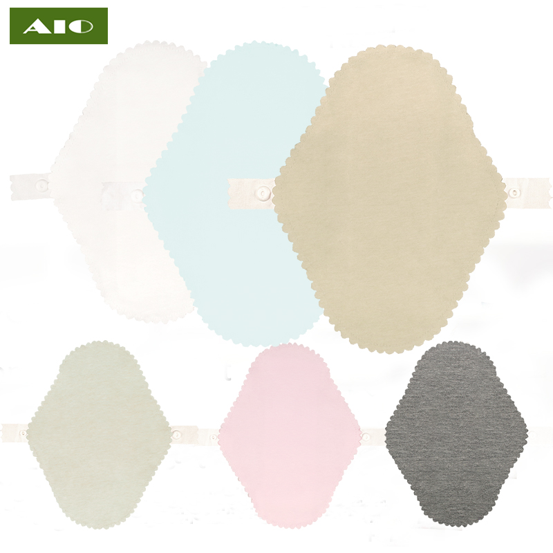 AIO-toallitas sanitarias lavables, toalla de carbón de bambú, reutilizable, Menstrual, posparto, maternidad, 1 piezas