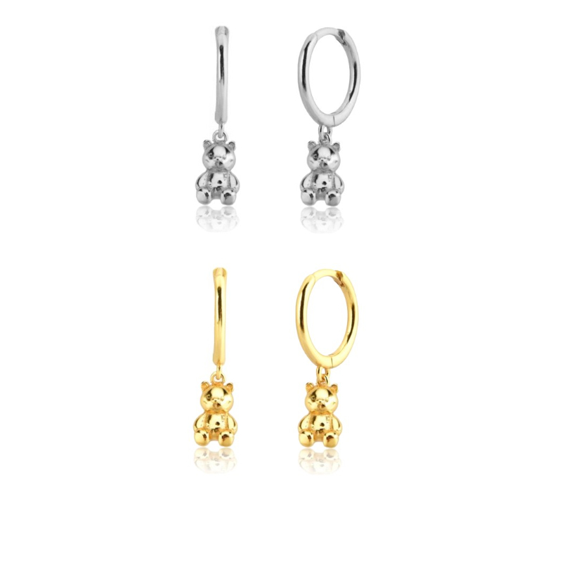 2025 new lovely teddy bear earrings, simple daily wear earrings, women's gift
