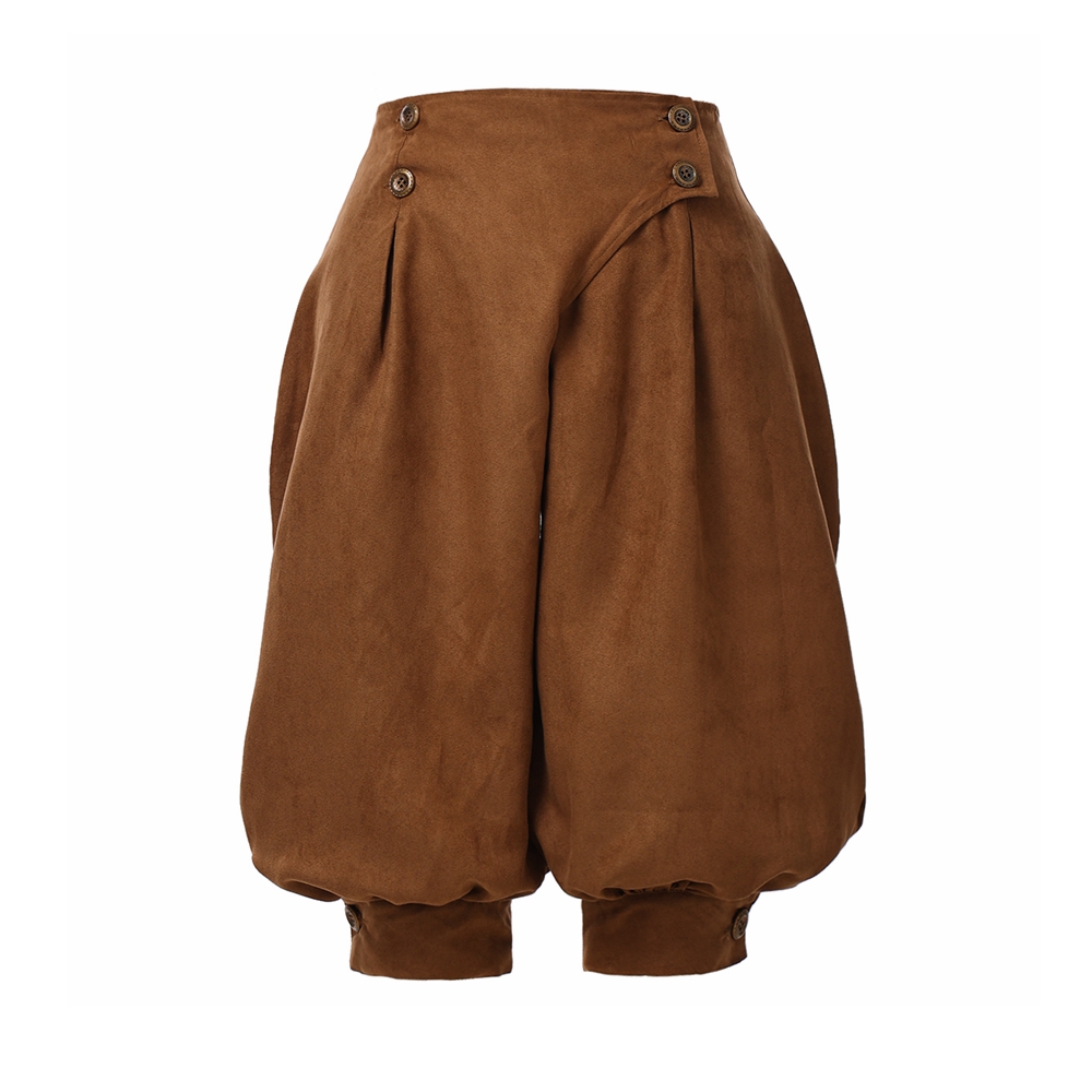 Calças piratas femininas medieval renascentista viking cosplay traje calças soltas cavaleiro camponês castaways traje bloomers calças