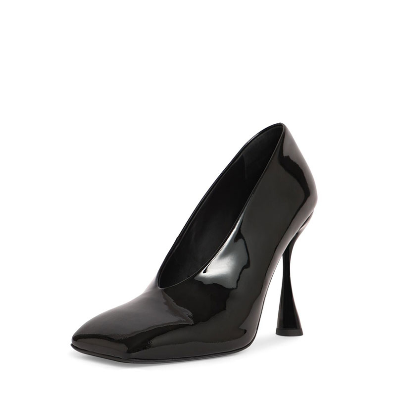 Showstijl 10.5Cm Onregelmatige Hoge Hakken Lente/Zomer Vierkant Hoofd Zwart Wit Mode Sexy Professionele Woon-Werkschoenen 43