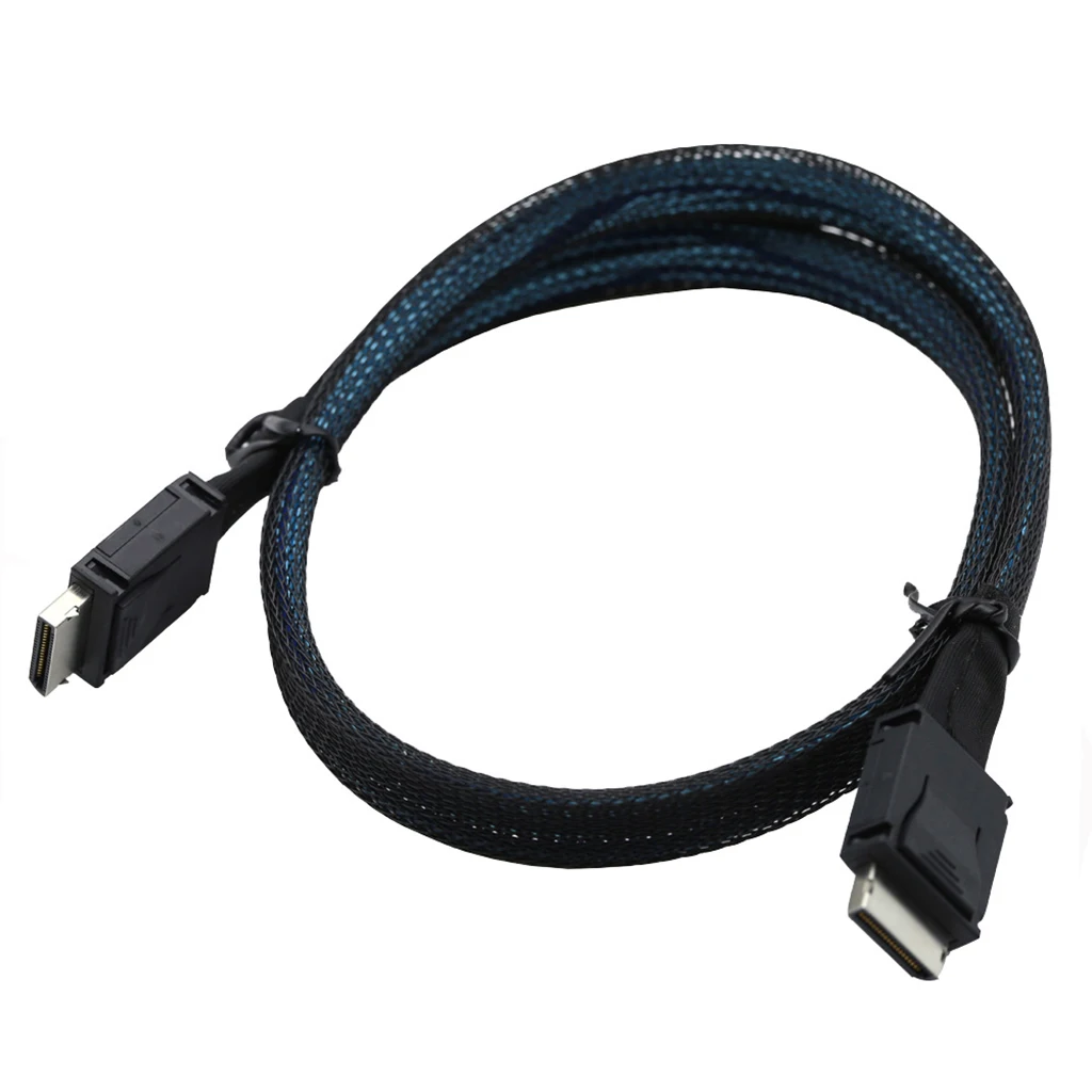 PCIe Oculink SFF 8611 4I vers MINI SAS SFF-8611 4I serveur câble de Super vitesse câble d'extension de données mâle à mâle ligne de transfert de données