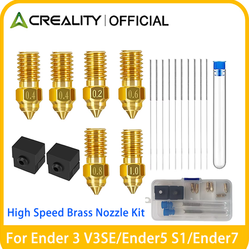 Zestaw dysz Creality Ender 3 V3 SE Dysze wytłaczarki odporne na wysokie temperatury z silikonową osłoną do Ender 5 S1/Ender 7