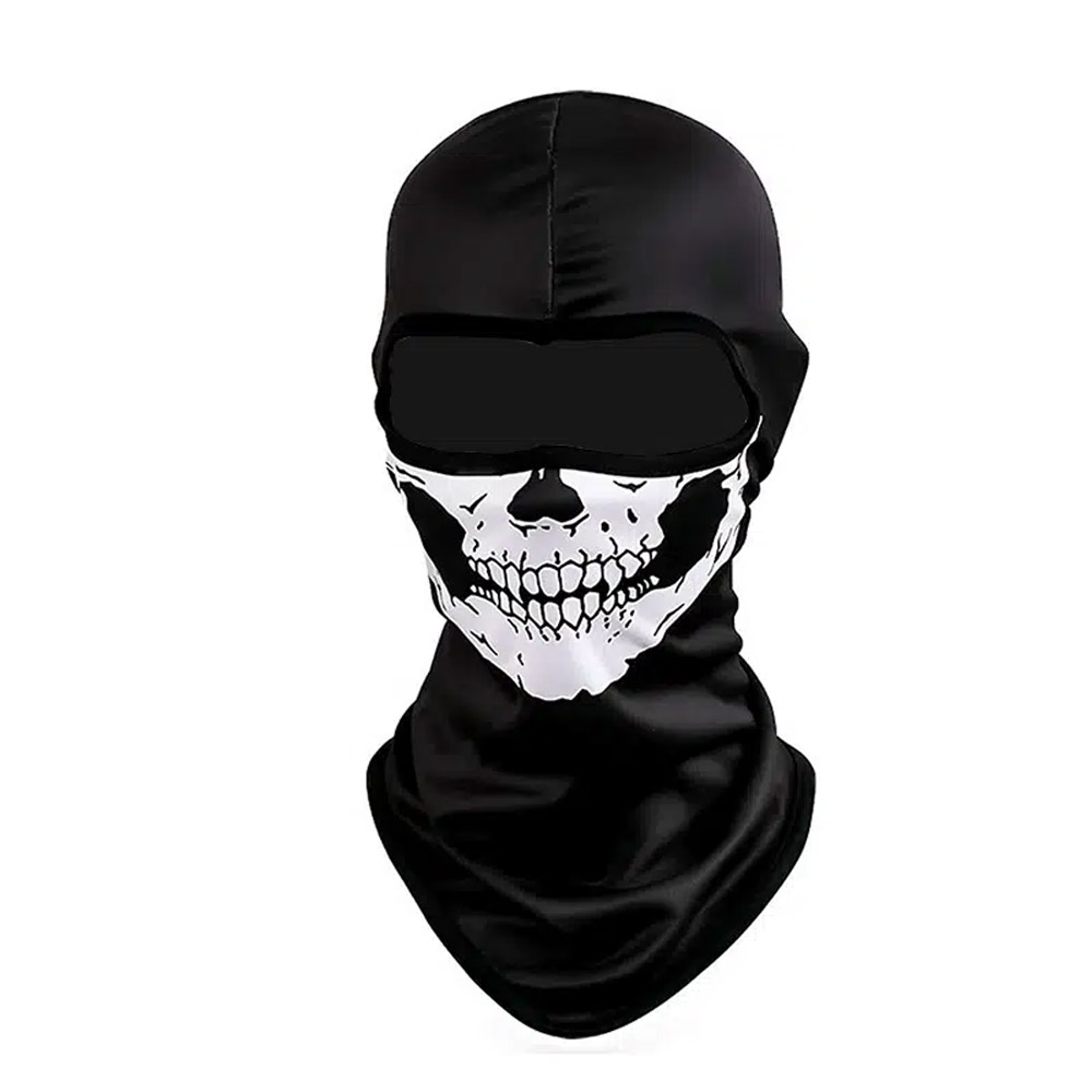 Halloween crânio impressão balaclava cosplay traje fantasma rosto cheio bicicleta máscara facial ao ar livre motocicleta equitação chapéu dos homens bonés de esqui