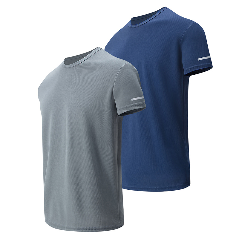 1/4er-Pack Herren-Pullover-T-Shirt aus festem Mesh, schnell trocknend, Sport, kurzärmelig, lässig, Joker, Laufen, Fitness, bequem, Übergröße
