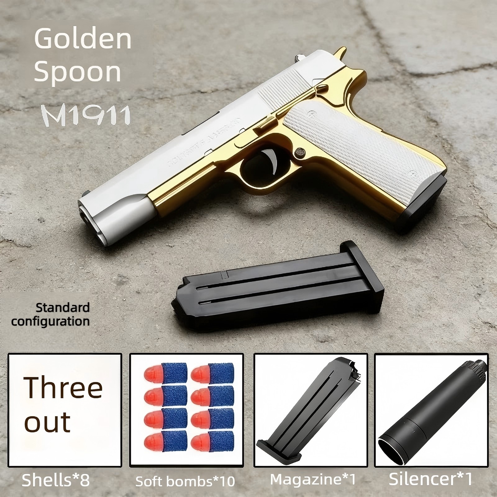 2026 Shell Ejecting Airsoft Pistol Soft Bullet Toy Gun for Boys Children Outdoor Shooting Game Ideal Toy Gift