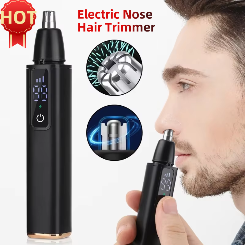 Xiaomi-eliminador de pelo de nariz portátil con pantalla LED, recortador de pelo de nariz eléctrico, carga USB, Kit de cuidado de limpieza de cabello facial de seguridad