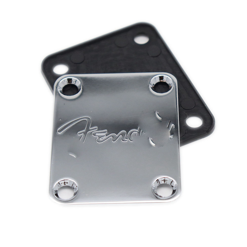 1 Juego de placa de mástil de guitarra eléctrica con tornillos para guitarra ST TL, reemplazo de bajo de Jazz negro