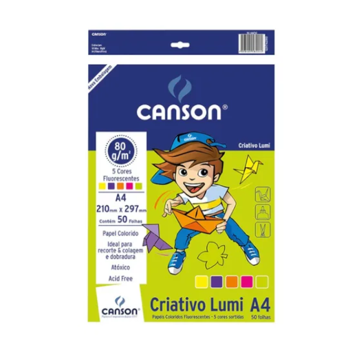 LumiA4 50 FL 80g 210x297mm Blocco creativo 5 colori-Canon