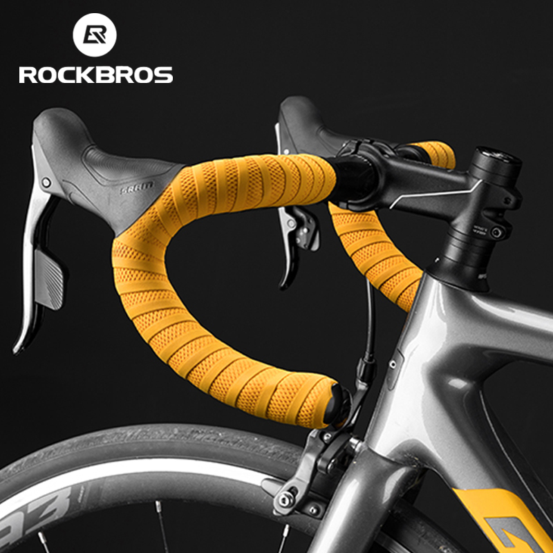 ROCKBROS – bande de guidon de vélo, ceinture antidérapante absorbant les chocs, ultralégère, résistante à l'usure, accessoires de vélo de route et vtt
