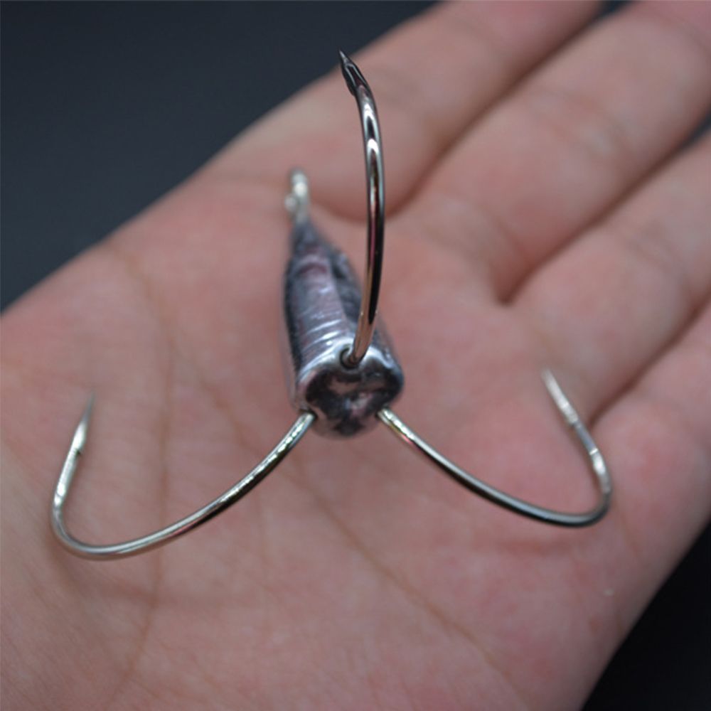 Ami da pesca con ancoraggio triplo Attrezzatura da pesca Amo triplo da pesca in acciaio al carbonio 30-70g Amo Attrezzatura da pesca Strumenti