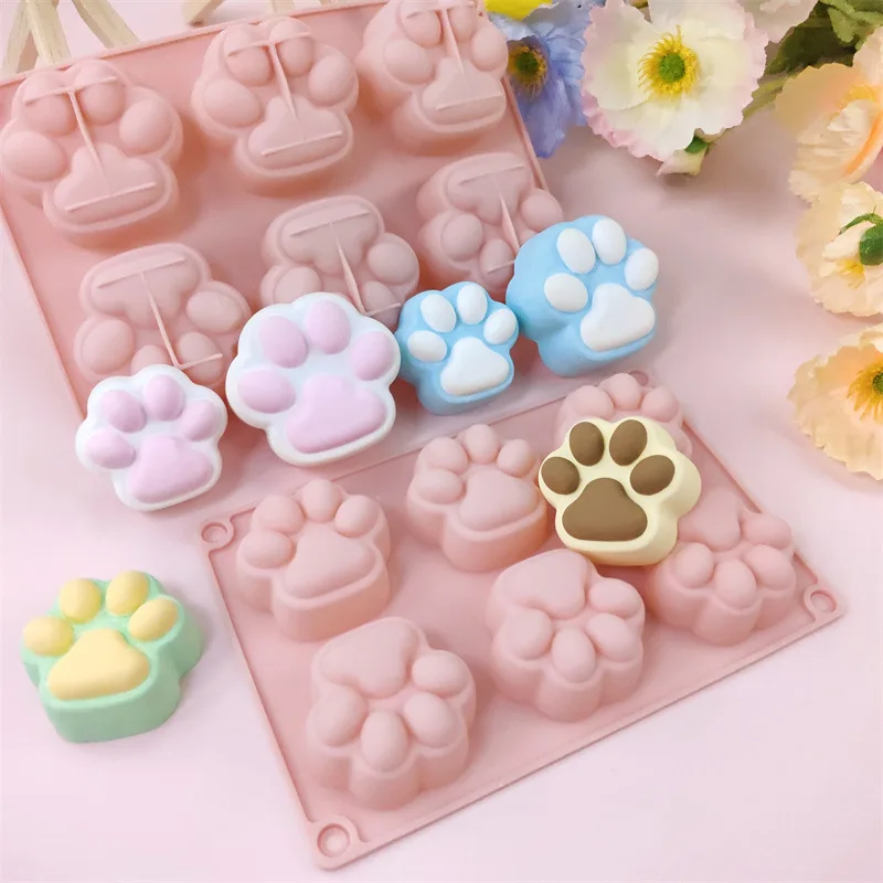 Stampo in silicone per artiglio di gatto di piccole dimensioni, stampo per torta mousse al cioccolato, sapone fatto a mano, stampo epossidico, accessori per la cottura