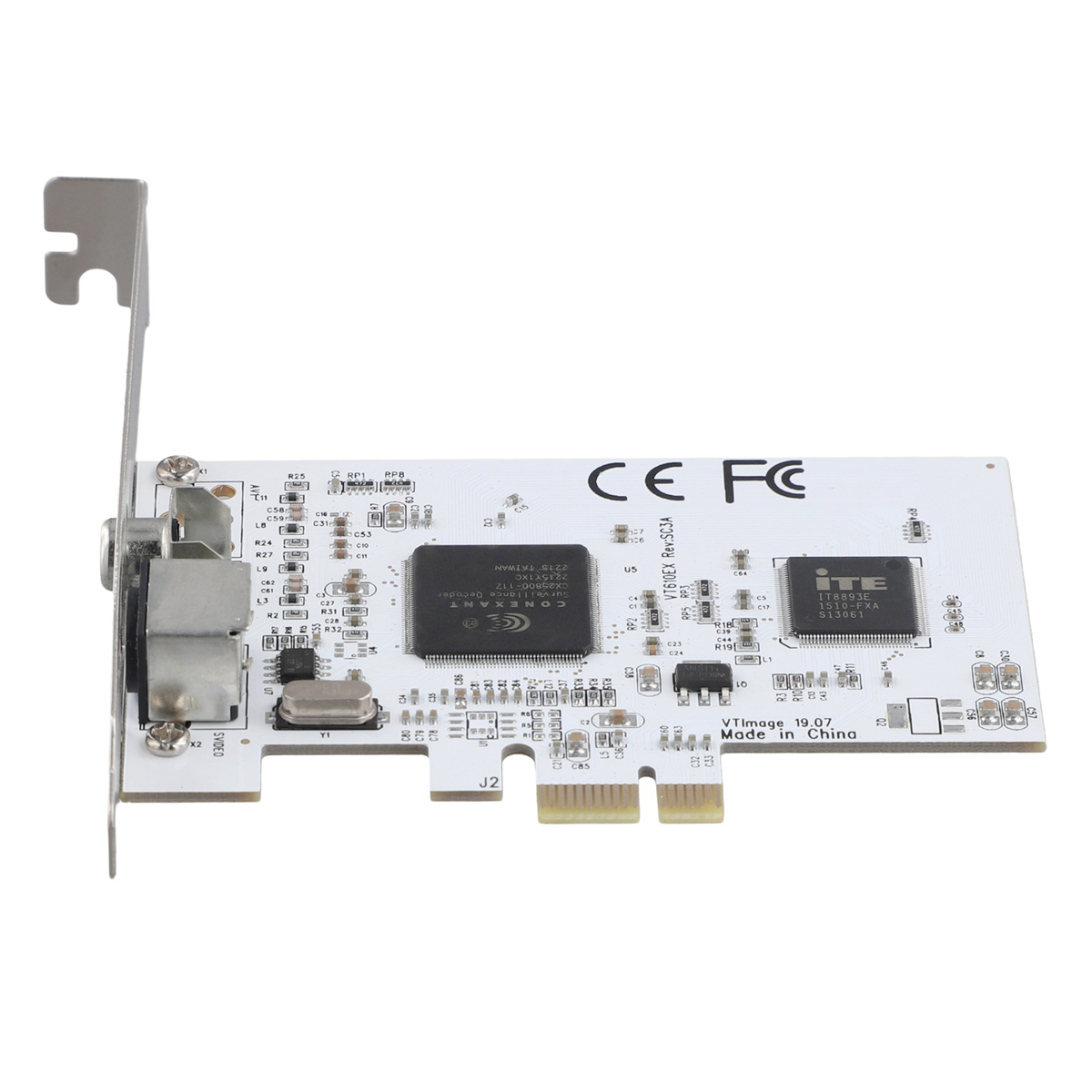 Scheda di espansione ABQR PCIE Scheda di acquisizione video con risoluzione HD 640X480 da PCIE a AV Scheda di acquisizione immagini