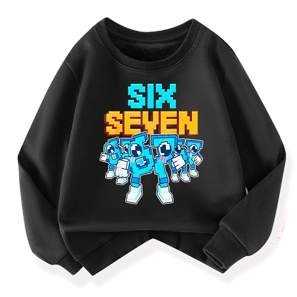 67 Six Seven para niños rouba un BrainRot moda niños Sudadera con capucha sudaderas cálidas Brainrot italiano ropa de invierno Sudadera con capucha de dibujos animados