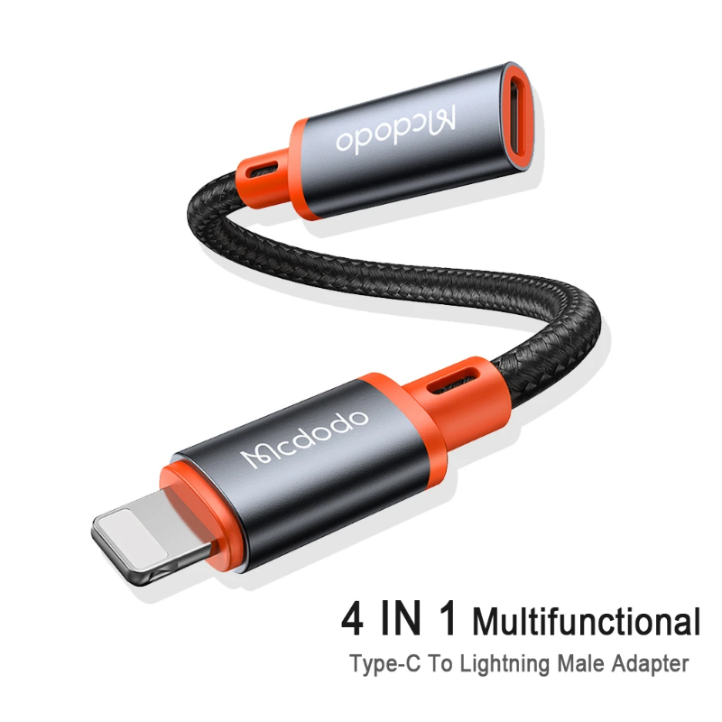 Adapter do ładowania słuchawek Type-C na Lightning męski OTG, kabel do konwertera danych I P Hone 13 12 11 Macbook I Pad U Disk DIY