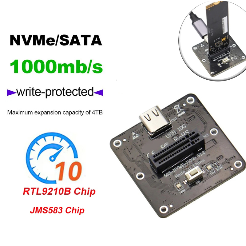 SSDエンクロージャー,m.2 nvme sata ssd,ハードディスク,オンライン読み取り,書き込み速度,ドッキングステーション,テストボード,10g