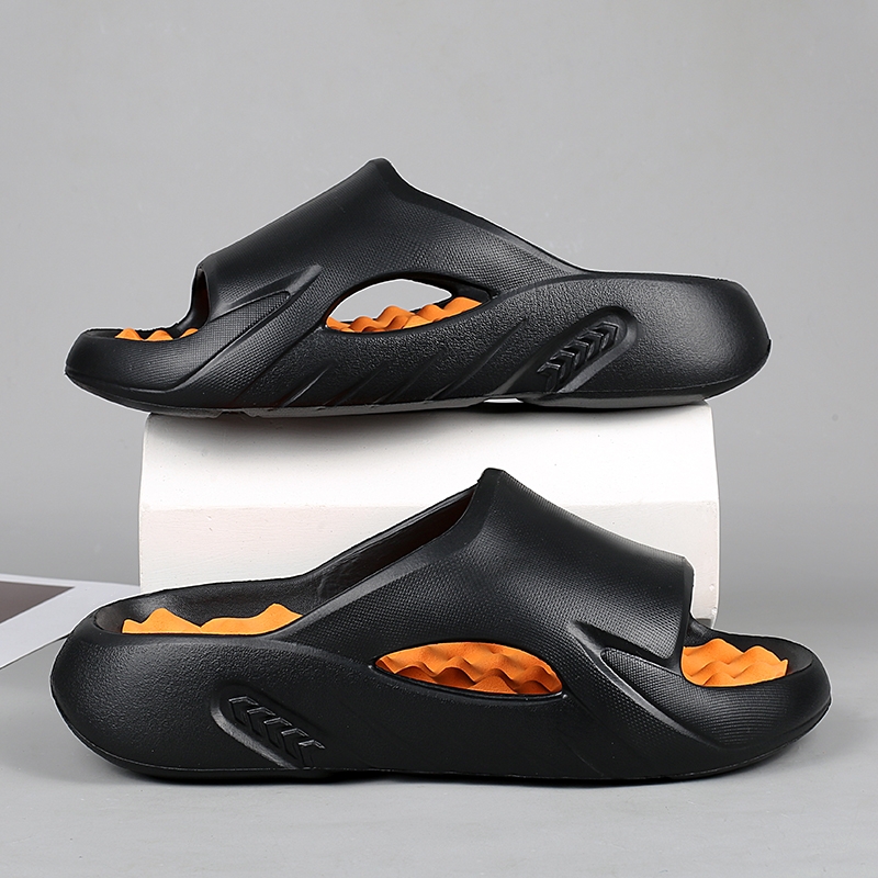 Zapatillas de masaje para hombre, sandalias de interior y exterior, zapatos informales de playa, chanclas suaves cómodas, talla grande 46 47