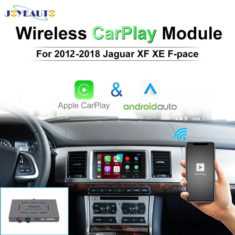 Joyeauto Voor Jaguar Xf Xe F-Tempo 2012-2018 Draadloze Apple Carplay Android Auto Play Aftermarket Retrofit Kit Box Mirror-Link